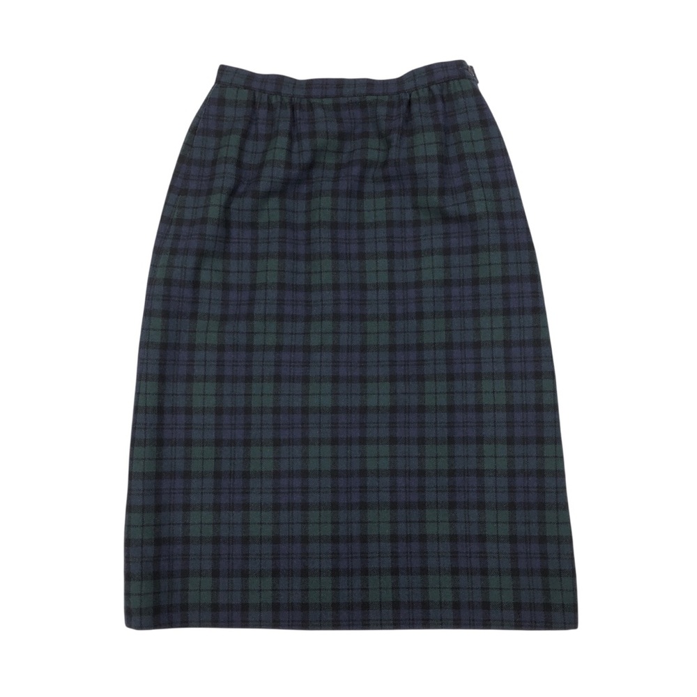Vintage Pendleton Black Watch Tartan Plaid Wool Skirt Women's Size 10